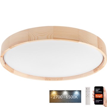 Brilagi - Dimmbare LED-Deckenleuchte MANAROLA SMART LED/36W/230V 2700-6500K d 51 cm Wi-Fi + Fernbedienung