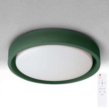 Brilagi - dimmbare LED-Deckenleuchte MATTEO LED/48W/230V 3000–6500 K Ø 41 cm grün + Fernbedienung