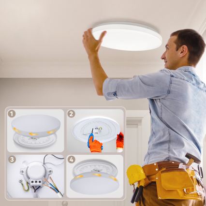 Brilagi - dimmbare LED-Deckenleuchte MILKY WAY LED/36W/230V 3000-6500K Ø 48 cm + Fernbedienung