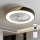 Brilagi - dimmbare LED-Deckenleuchte mit Ventilator LED/30W/230V 3000-6500K Durchmesser 50 cm schwarz/Eiche + Fernbedienung