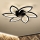 Brilagi - Dimmbare LED-Deckenleuchte mit Ventilator LED/50W/230V 3000-6500K schwarz + Fernbedienung