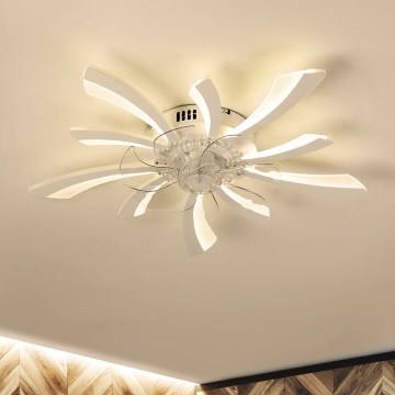 Brilagi - Dimmbare LED-Deckenleuchte mit Ventilator LED/50W/230V 3000-6500K weiß + Fernbedienung