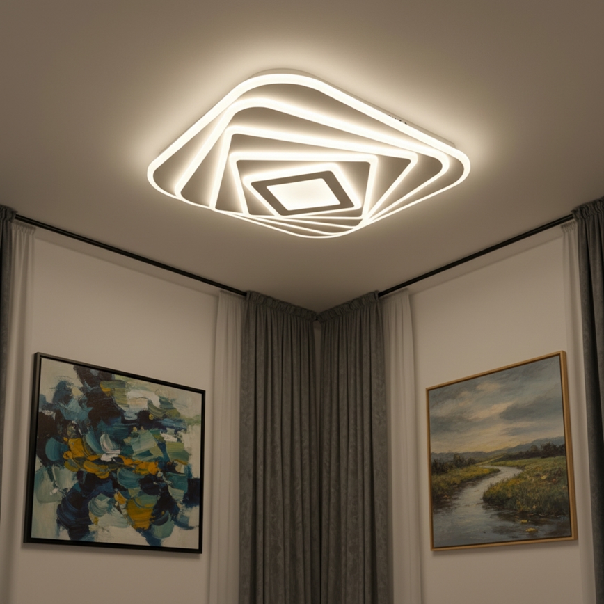 Brilagi - LED-dimmbare Deckenleuchte MODERN LED/210W/230V 3000-6000K 55x55 cm + Fernbedienung