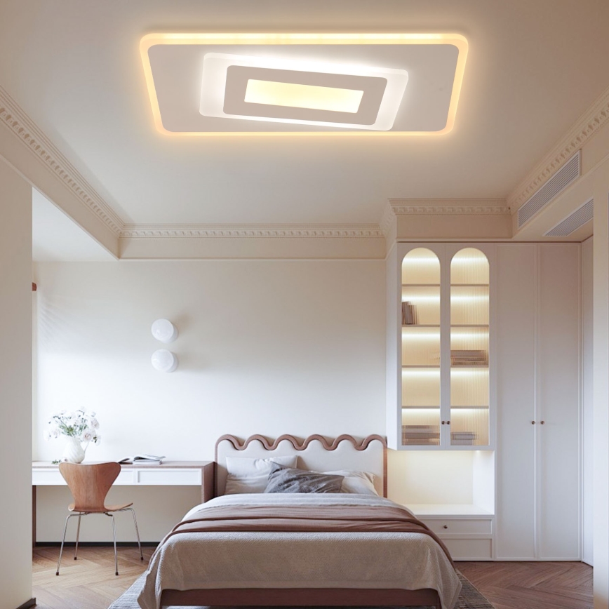 Brilagi - Dimmbare LED-Deckenleuchte MODERN LED/51W/230V 2700-6500K 20x40 cm + Fernbedienung