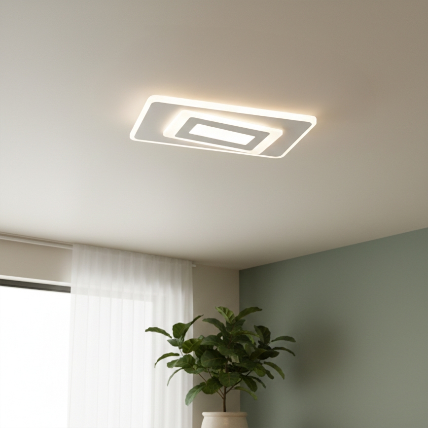 BRILAGI - Dimmbare LED-Deckenleuchte MODERN LED/51W/230V 3000-6000K 20x40 cm + Fernbedienung