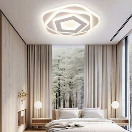 Brilagi - Dimmbare LED-Deckenleuchte MODERN LED/64W/230V 2700-6500K d 40 cm + Fernbedienung