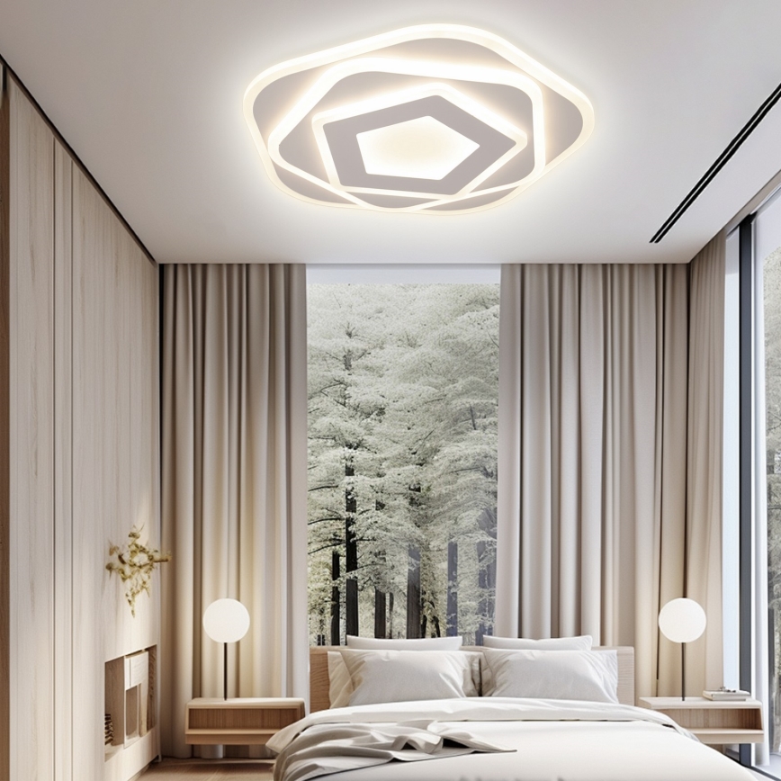 Brilagi - Dimmbare LED-Deckenleuchte MODERN LED/64W/230V 2700-6500K d 40 cm + Fernbedienung