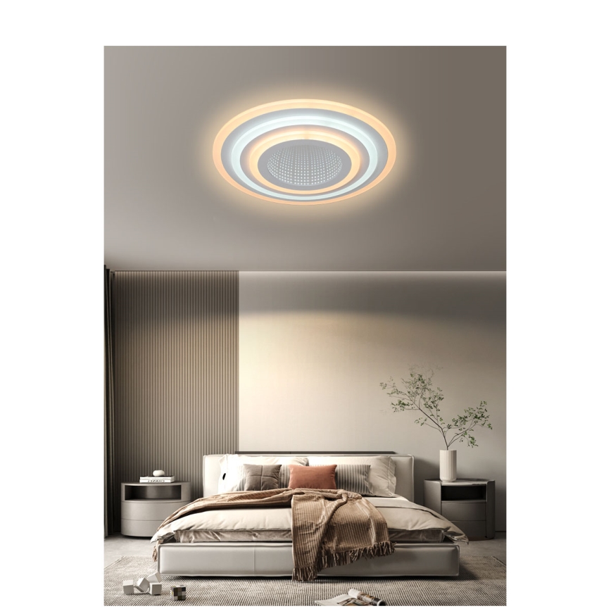 Brilagi - Dimmbare LED-Deckenleuchte MODERN LED/70W/230V 2700-6500K d 50 cm + Fernbedienung