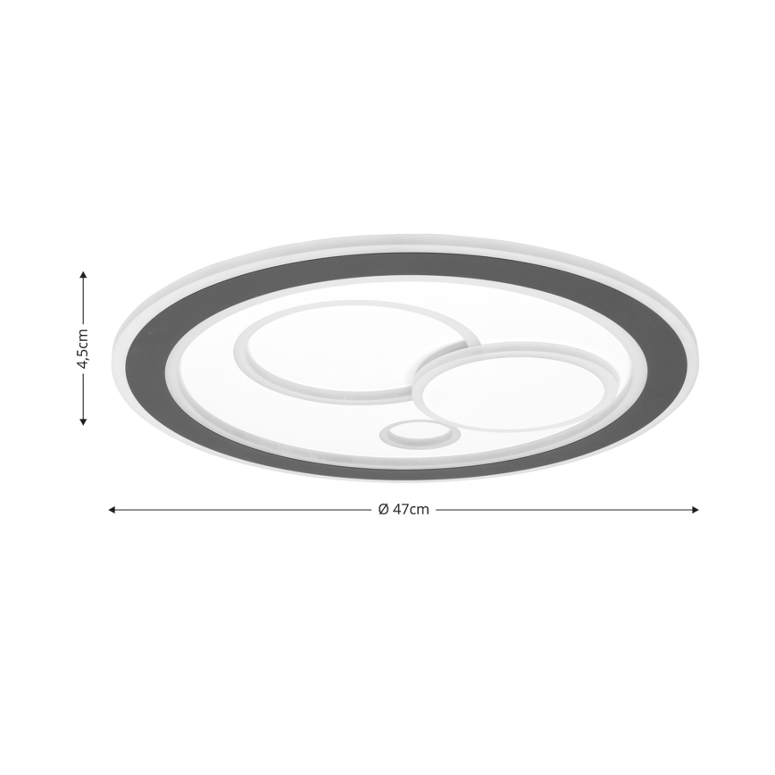 Brilagi - Dimmbare LED-Deckenleuchte MODERN LED/89W/230V 2700-6500K d 47 cm + Fernbedienung