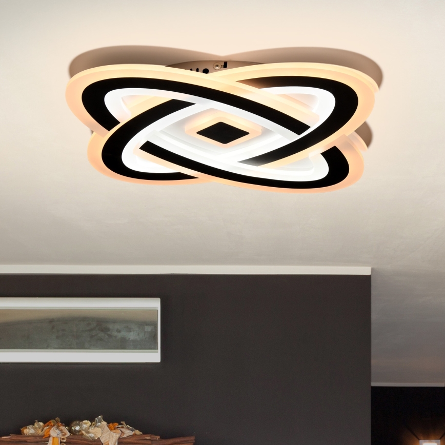 Brilagi - Dimmbare LED-Deckenleuchte MODERN LED/90W/230V 2700-6500K 48x48 cm+ Fernbedienung