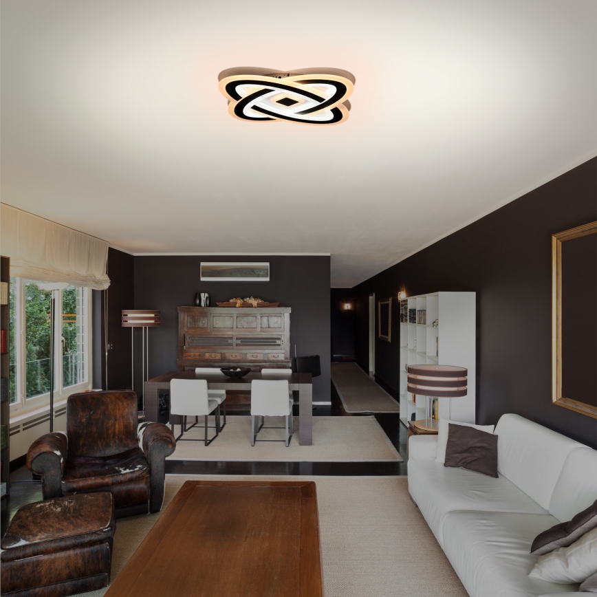 Brilagi - LED-dimmbare Deckenleuchte MODERN LED/90W/230V 3000-6000K 48x48 cm+ mit Fernbedienung