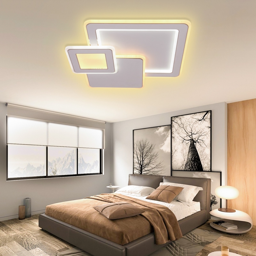 Brilagi - Dimmbare LED-Deckenleuchte MODERN LED/93W/230V 2700-6500K 48,5x48,5 cm + Fernbedienung