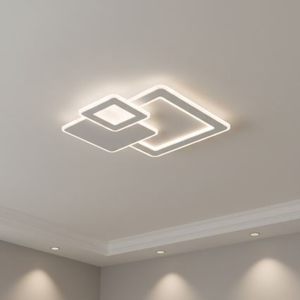 BRILAGI - dimmbare LED-Deckenleuchte MODERN LED/93W/230V 3000-6000K 48,5x48,5 cm + Fernbedienung