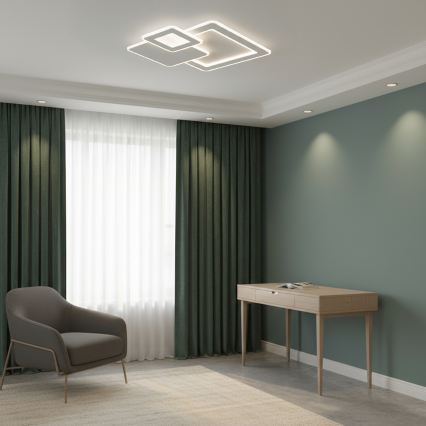 Brilagi - LED dimmbare Deckenleuchte MODERN LED/93W/230V 3000-6000K 48,5x48,5 cm + Fernbedienung