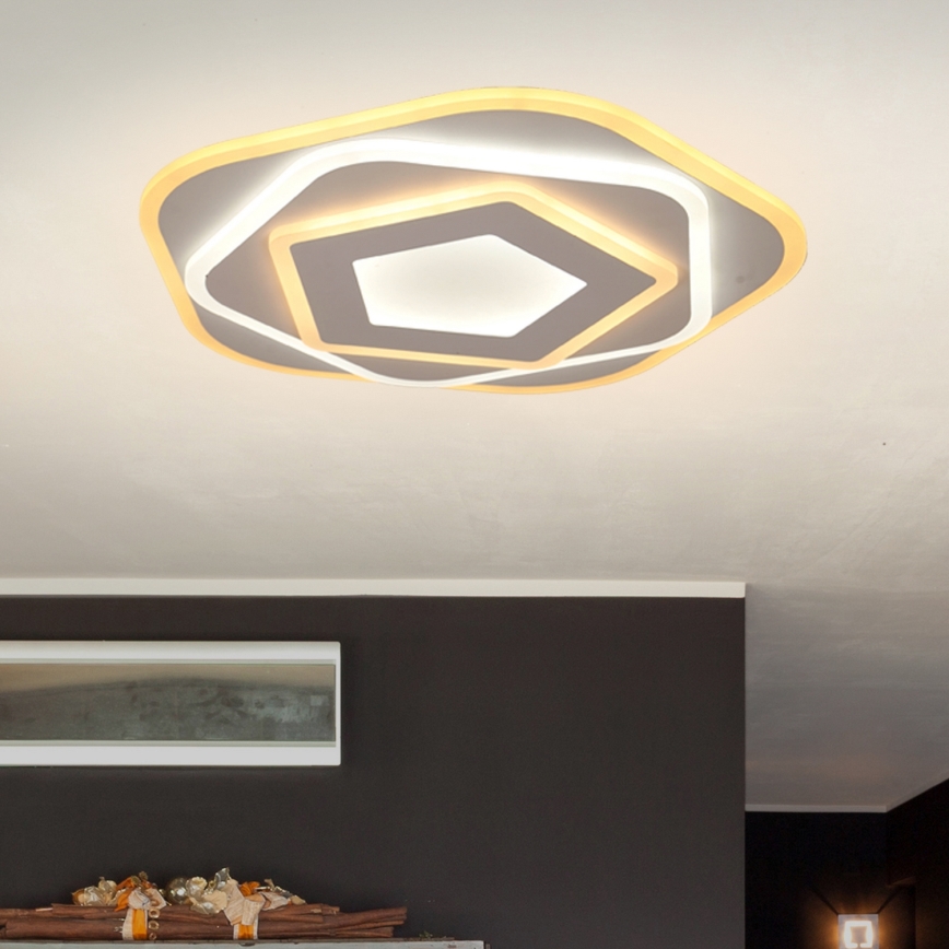 Brilagi - Dimmbare LED-Deckenleuchte MODERN MINI LED/53W/230V 3000/4000/6000K d 30 cm + Fernbedienung