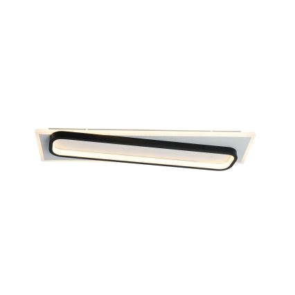 Brilagi - dimmbare LED-Deckenleuchte OUTLINE LED/52W/230V 3000-6000K 15x60 cm weiß/schwarz + Fernbedienung