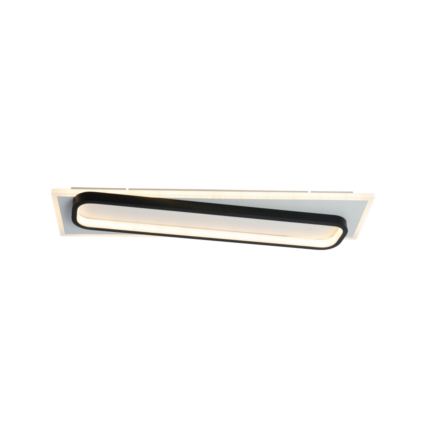 Brilagi - dimmbare LED-Deckenleuchte OUTLINE LED/52W/230V 3000-6000K 15x60 cm weiß/schwarz + Fernbedienung