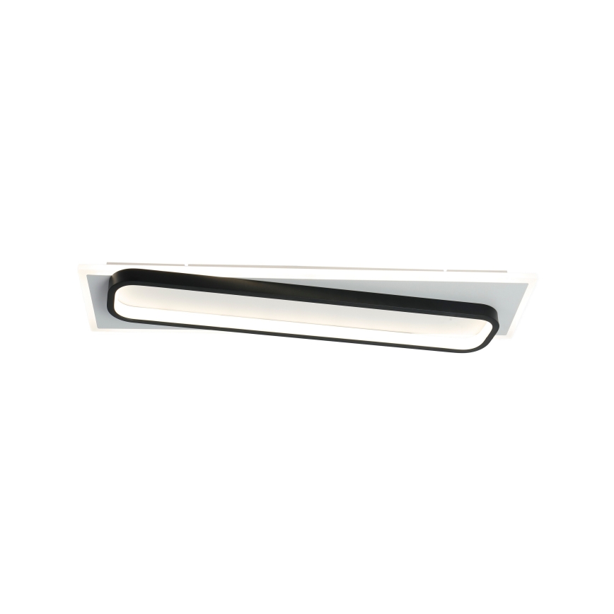 Brilagi - dimmbare LED-Deckenleuchte OUTLINE LED/52W/230V 3000-6000K 15x60 cm weiß/schwarz + Fernbedienung