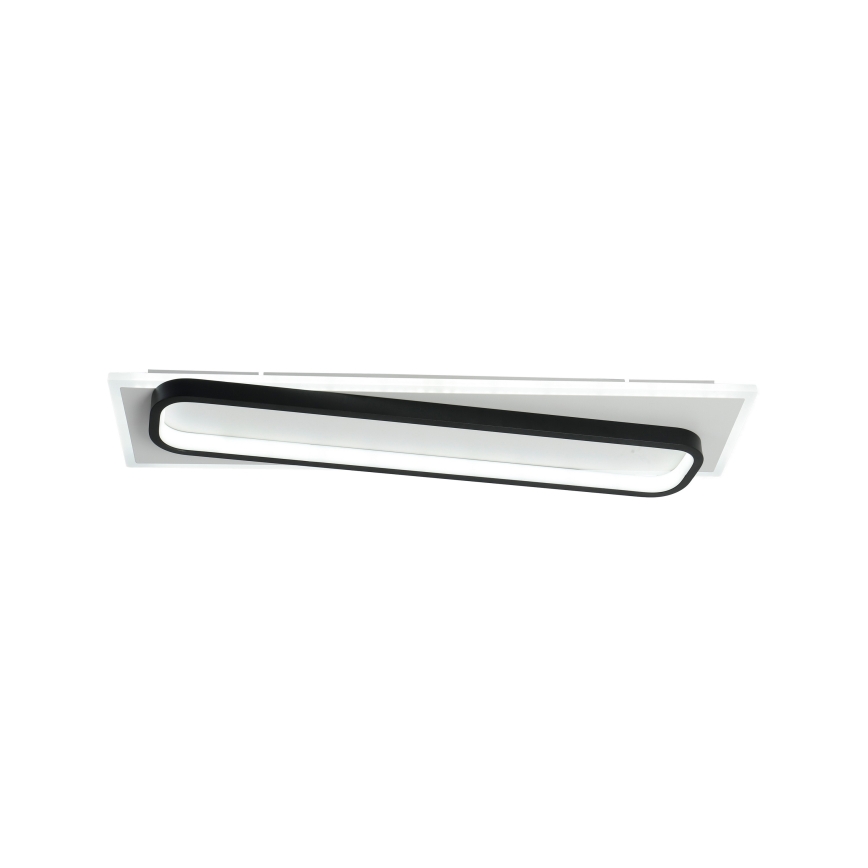 Brilagi - dimmbare LED-Deckenleuchte OUTLINE LED/52W/230V 3000-6000K 15x60 cm weiß/schwarz + Fernbedienung