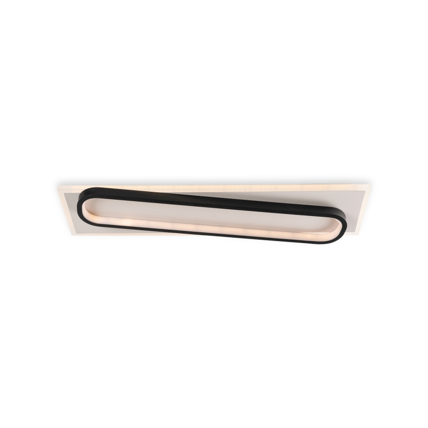 Brilagi - dimmbare LED-Deckenleuchte OUTLINE LED/52W/230V 3000-6000K 15x60 cm weiß/schwarz + Fernbedienung