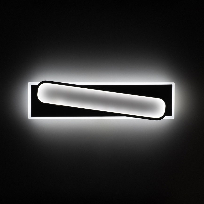 Brilagi - dimmbare LED-Deckenleuchte OUTLINE LED/52W/230V 3000-6000K 15x60 cm weiß/schwarz + Fernbedienung