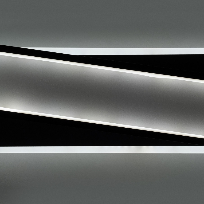 Brilagi - dimmbare LED-Deckenleuchte OUTLINE LED/52W/230V 3000-6000K 15x60 cm weiß/schwarz + Fernbedienung