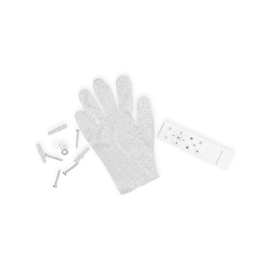 Brilagi - dimmbare LED-Deckenleuchte OUTLINE LED/52W/230V 3000-6000K 15x60 cm weiß/schwarz + Fernbedienung