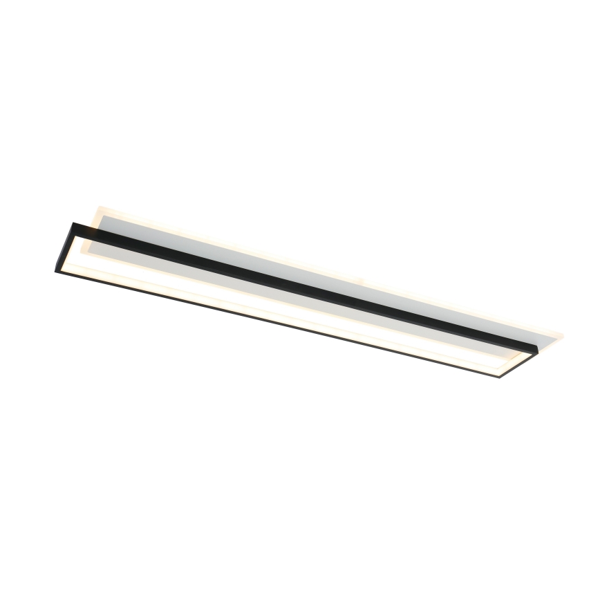 Brilagi - LED dimmbare Deckenleuchte OUTLINE LED/90W/230V 3000-6000K 18x100 cm weiß/schwarz + Fernbedienung