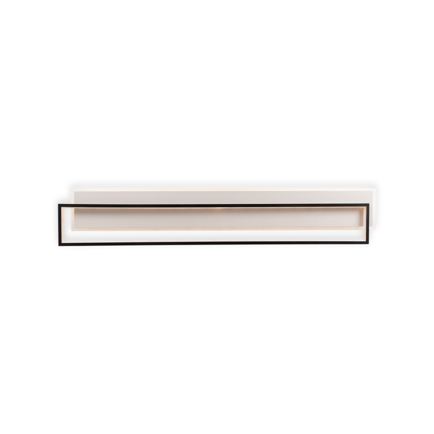 Brilagi - LED dimmbare Deckenleuchte OUTLINE LED/90W/230V 3000-6000K 18x100 cm weiß/schwarz + Fernbedienung