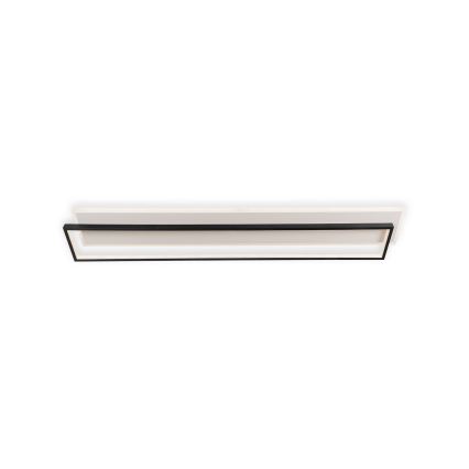 Brilagi - LED dimmbare Deckenleuchte OUTLINE LED/90W/230V 3000-6000K 18x100 cm weiß/schwarz + Fernbedienung