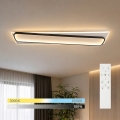 BRILAGI - Dimmbare LED-Deckenleuchte OUTLINE LED/90W/230V 3000-6000K 18x100 cm weiß/schwarz + Fernbedienung