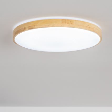 Brilagi - Dimmbare LED-Deckenleuchte PINE LED/24W/230V Ø 42 cm 3000-6500K + Fernbedienung