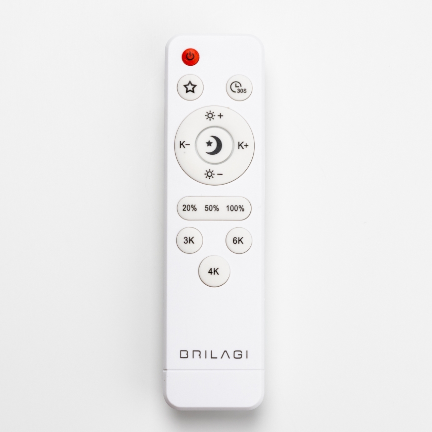 Brilagi - Dimmbare LED-Deckenleuchte PINE LED/24W/230V Ø 42 cm 3000-6500K + Fernbedienung