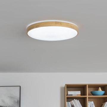 Brilagi - Dimmbare LED-Deckenleuchte PINE LED/24W/230V Ø 42 cm 3000-6500K + Fernbedienung