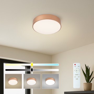 BRILAGI - dimmbare LED-Deckenleuchte POOL LED/24W/230V 3000-6000K Ø 20 cm kupferfarben + Fernbedienung