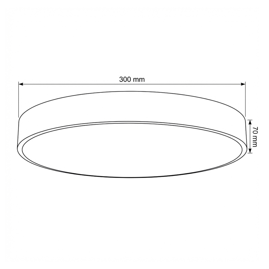 Brilagi - Dimmbare LED-Deckenleuchte POOL LED/36W/230V 3000-6000K Ø 30 cm beige + Fernbedienung