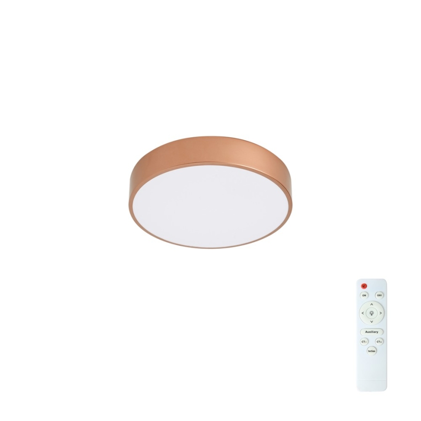 Brilagi - LED-dimmbare Deckenleuchte POOL LED/36W/230V 3000-6000K Ø 30 cm bronzefarben + mit Fernbedienung