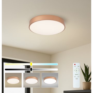 Brilagi - Dimmbare LED-Deckenleuchte POOL LED/48W/230V 3000–6000K ø 40 cm Bronze + Fernbedienung
