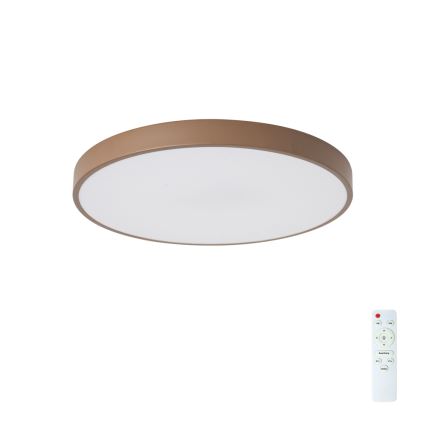 Brilagi - LED dimmbare Deckenleuchte POOL LED/60W/230V 3000-6000K Ø 50 cm braun + Fernbedienung