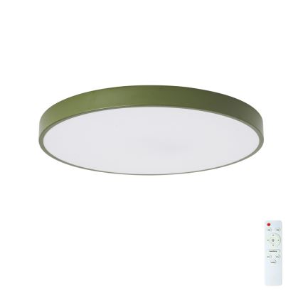 Brilagi - Dimmbare LED-Deckenleuchte POOL LED/60W/230V 3000-6000K Ø 60 cm grün + Fernbedienung