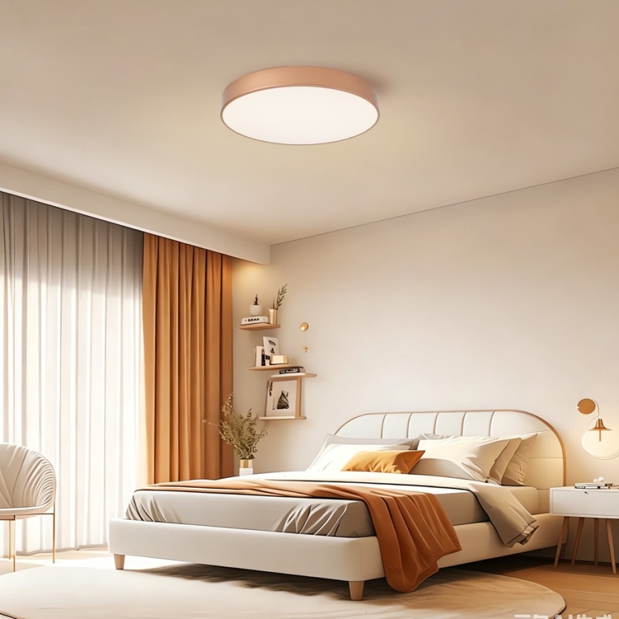 Brilagi - LED-dimmbare Deckenleuchte POOL LED/60W/230V 3000-6000K Ø 50 cm Bronze + Fernbedienung