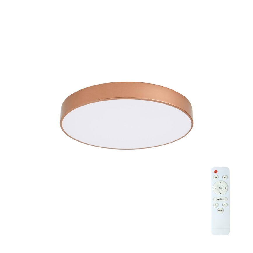 Brilagi - LED-dimmbare Deckenleuchte POOL LED/60W/230V 3000-6000K Ø 50 cm Bronze + Fernbedienung