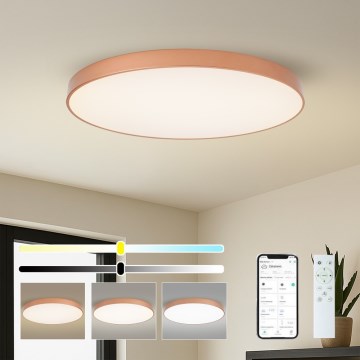 BRILAGI - dimmbare LED-Deckenleuchte POOL SMART LED/128W/230V 100 cm 3000-6000K Wi-Fi Tuya bronzefarben + Fernbedienung