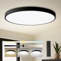Brilagi - dimmbare LED-Deckenleuchte POOL SMART LED/180W/230V 3000-6000K Ø 120 cm Wi-Fi Tuya schwarz + Fernbedienung