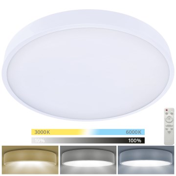 Brilagi - Dimmbare LED-Deckenleuchte POOL SMART LED/60W/230V 3000-6000K 50 cm + Fernbedienung weiß