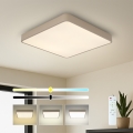 Brilagi - dimmbare LED-Deckenleuchte POOL SQUARE LED/36W/230V 3000-6000K 40x40 cm beige + Fernbedienung