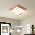 BRILAGI - dimmbare LED-Deckenleuchte POOL SQUARE LED/48W/230V 3000-6000K 50x50 cm bronzefarben + Fernbedienung