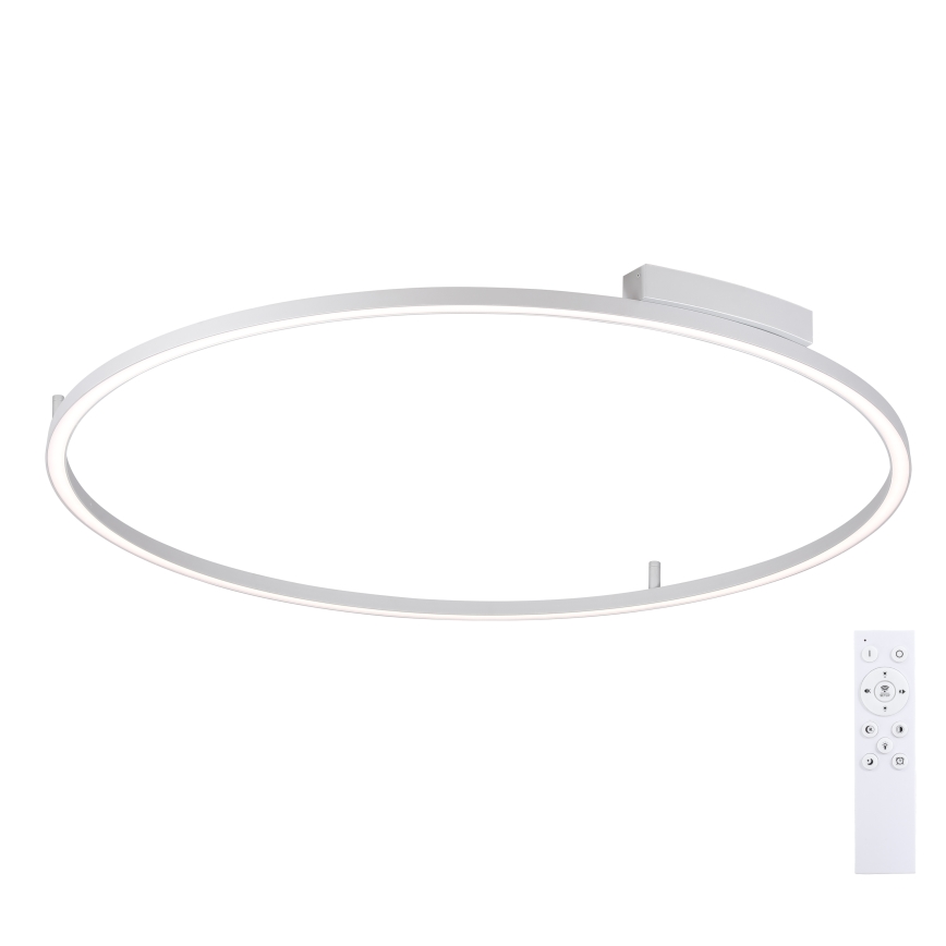Brilagi - LED-dimmbare Deckenleuchte PORTOFINO LED/85W/230V 3000-6000K Ø 120 cm silberfarben + Fernbedienung
