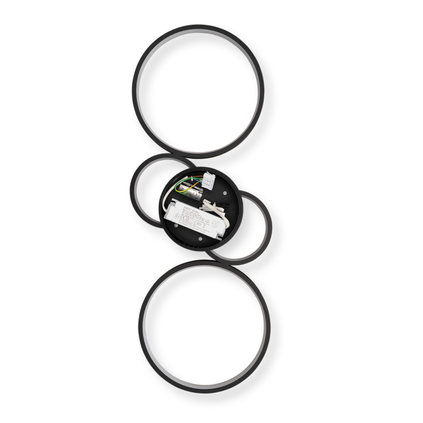 Brilagi - dimmbare LED-Deckenleuchte RINGO LED/34W/230V 3000-6000K 28x78 cm schwarz + Fernbedienung