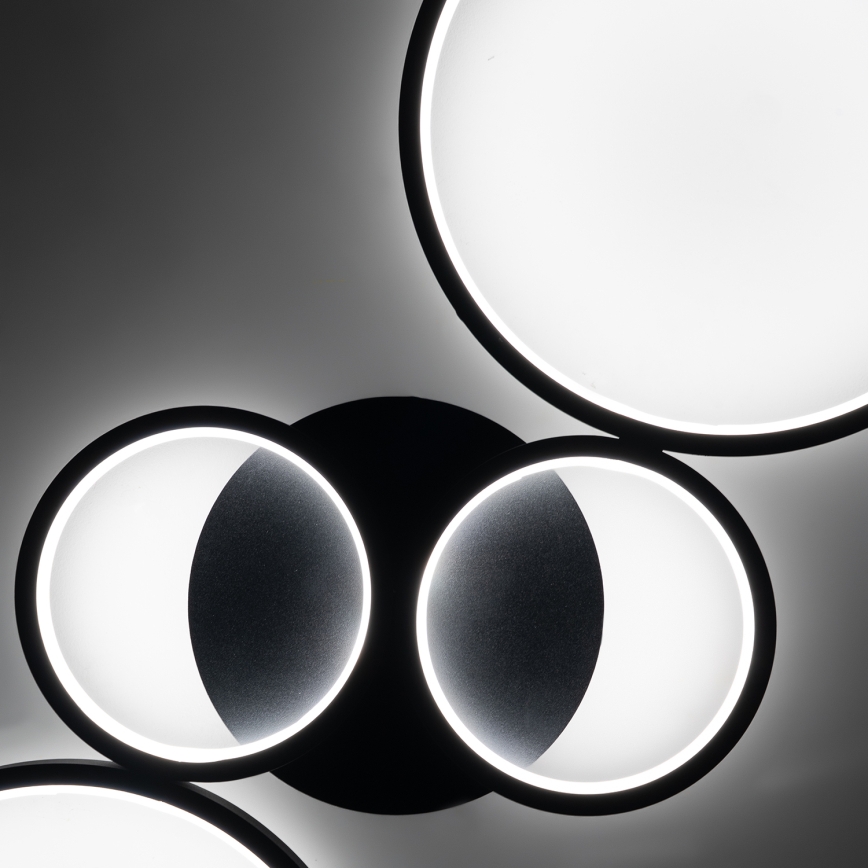 Brilagi - dimmbare LED-Deckenleuchte RINGO LED/34W/230V 3000-6000K 28x78 cm schwarz + Fernbedienung